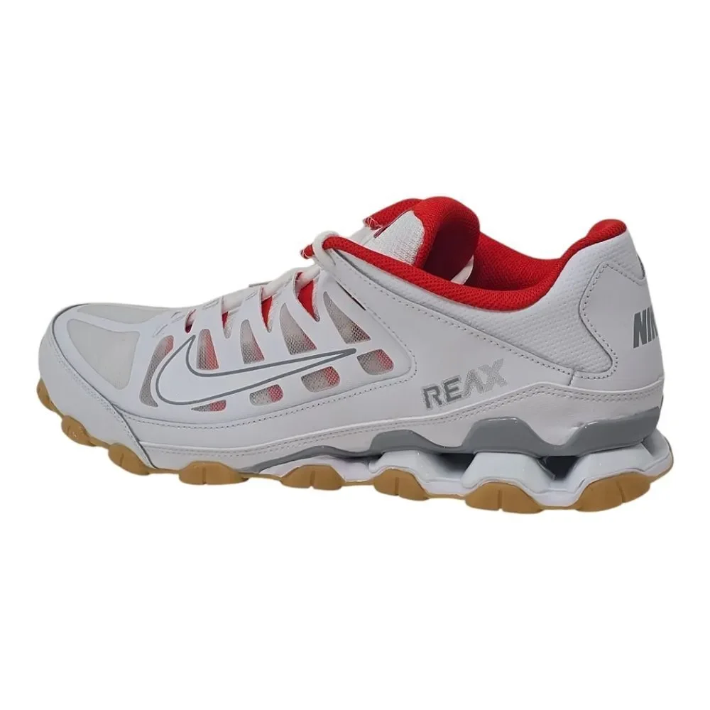 Brand New Nike Reax 8 TR Mesh White Wolf Grey Red 621716-103 Mens Size's